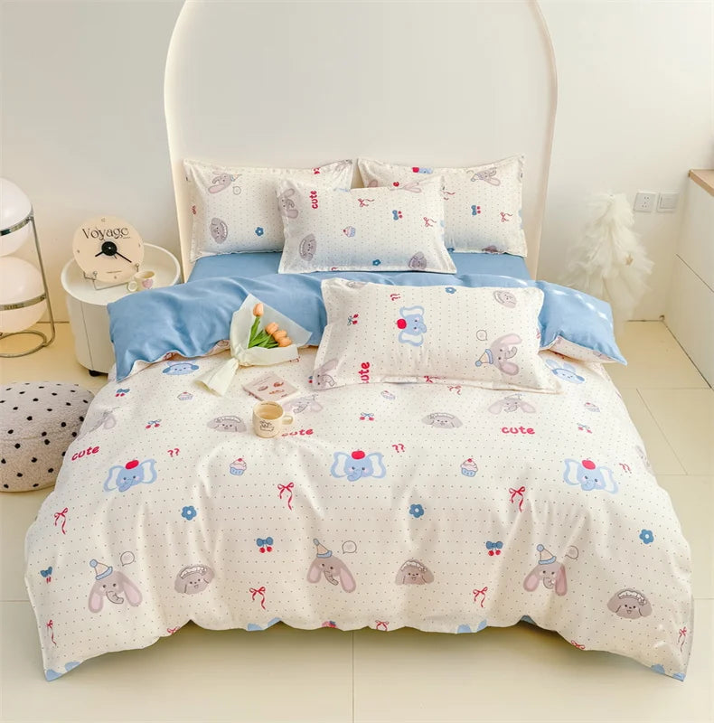 Brushed Polyester Duvet Cover with Matching Pillowcases