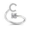 Initial Letter Ring with Zircon Accent
