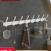 No-Drill Wall-Mounted Coat Rack with 6 Hooks