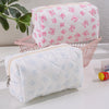 Bowknot Print Makeup Bag - Large Capacity Travel Toiletry Organizer