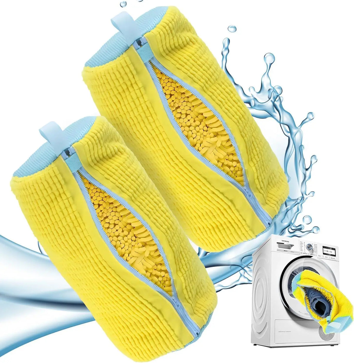 Mesh Shoe Wash Bag with Soft Fluff Lining