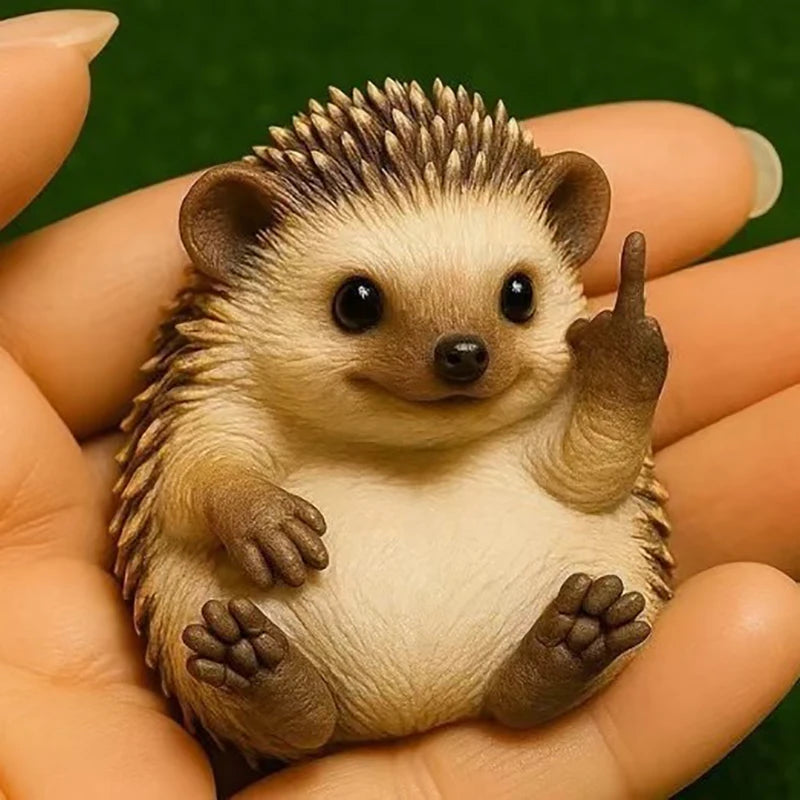 Sassy Animal Desktop Statue with Playful Gesture