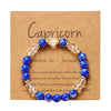 Zodiac Kristall-Armband mit Perlen