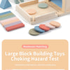 Montessori 4-in-1 Wooden Color Sorting & Shape Matching Box for Toddlers