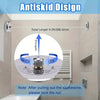 Antiskid design for a retractable stainless steel wall-mounted clothesline with unlock and lock features