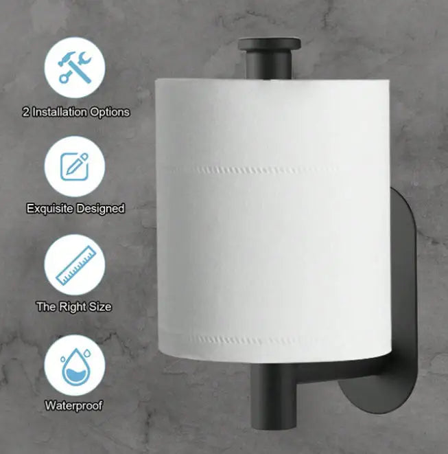 Self-Adhesive Stainless Steel Toilet Paper Holder