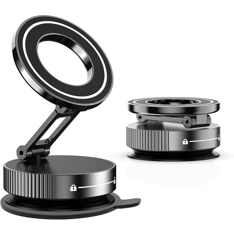Compact Magnetic Car Phone Mount with 360° Rotation