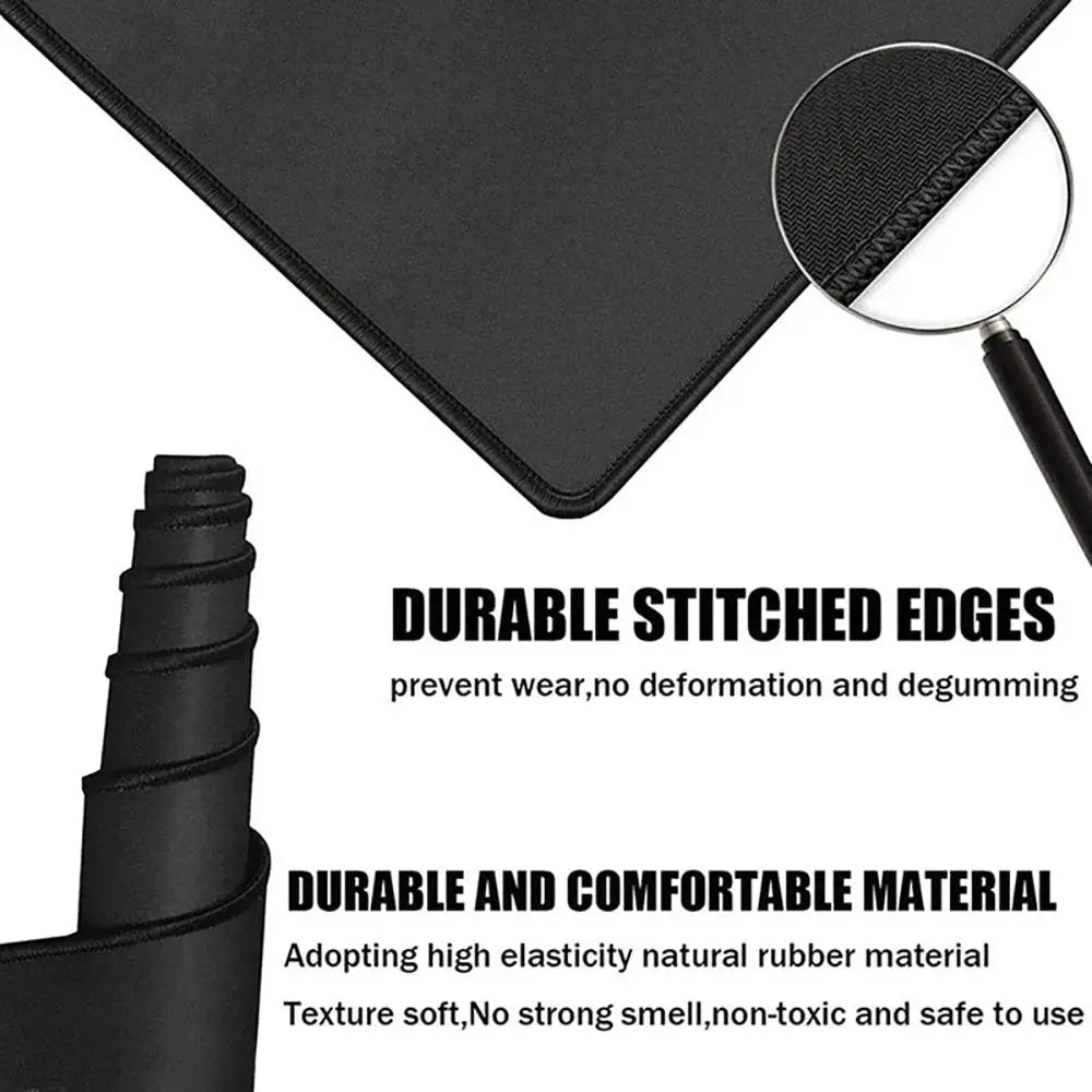 Large Non-Slip Desk Mat with Smooth Fabric Surface
