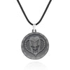 Silver pendant necklace featuring a stylized mask design from JoJo's Bizarre Adventure