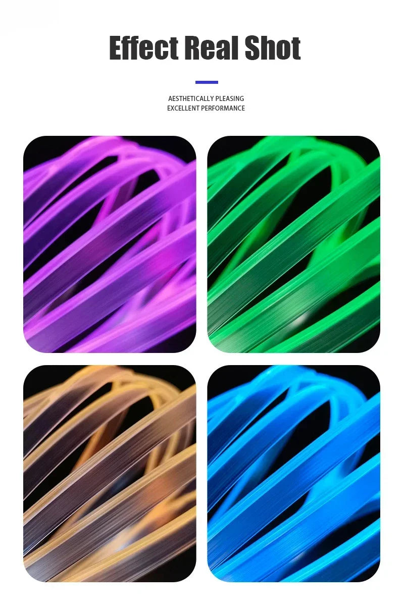 RGB Car Interior Ambient LED Strip Light with APP Control