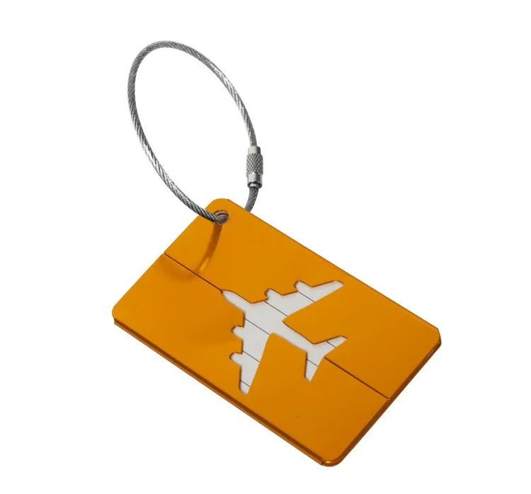 Aircraft-Grade Aluminum Luggage Tag with ID Card Slot