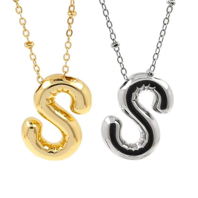 Personalized Initial Letter Pendant Necklace