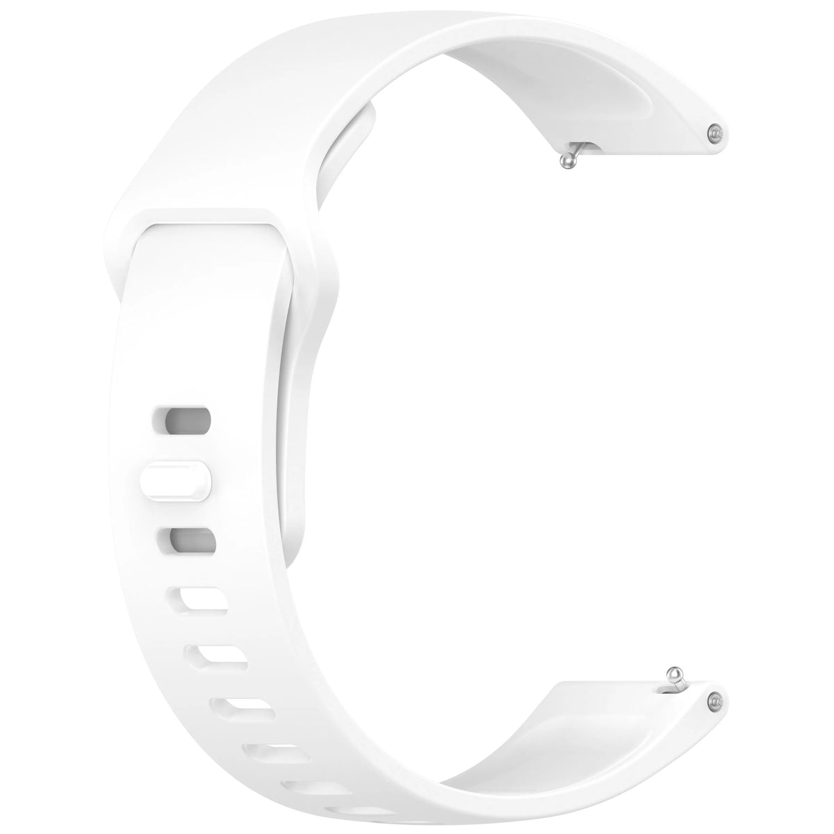 White silicone watch band and protective case for a Redmi Watch Active 5 or Watch 5 Lite