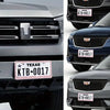 Crystal Rhinestone License Plate Frame with Screw Caps