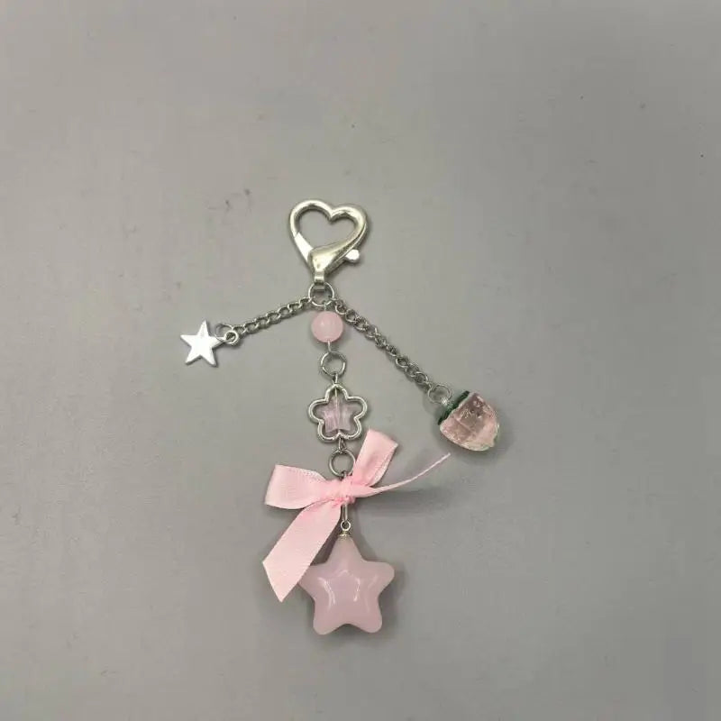 Llavero y Colgante de Fresa Dulce