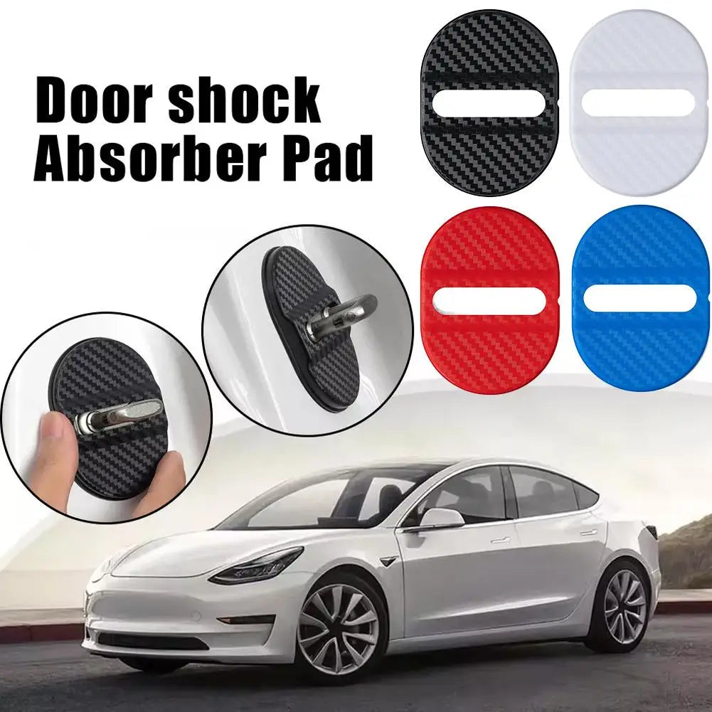 Self-Adhesive Car Door Lock Protective Covers (4-Pack)