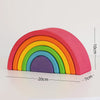 Wooden Rainbow Stacking Blocks – Montessori Creative Building Set