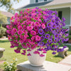 Ramo de Flores Artificiales de Seda Resistente a los Rayos UV para Decoración Exterior