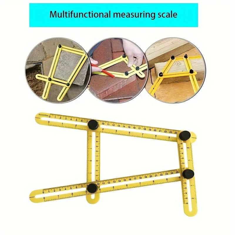 Foldable Multi-Angle Ruler for Precision Measuring