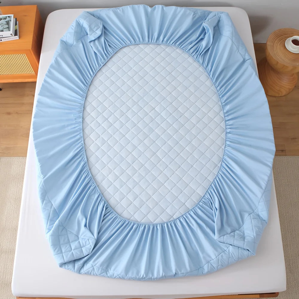 Quilted Waterproof Mattress Protector Fitted Sheet
