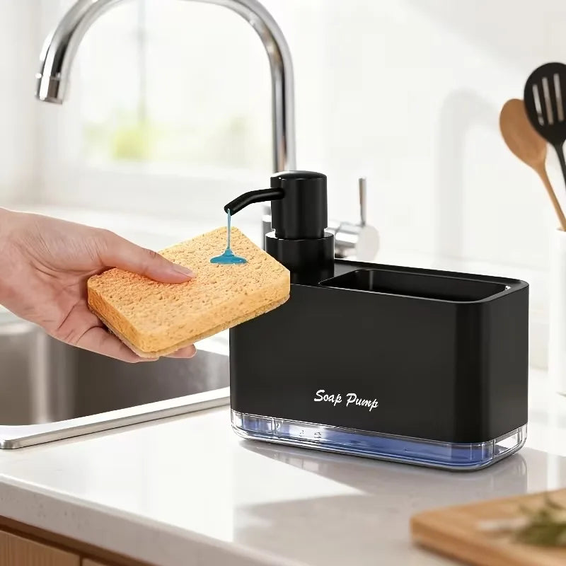 3-in-1 Kitchen Soap Dispenser Set with Sponge Holder