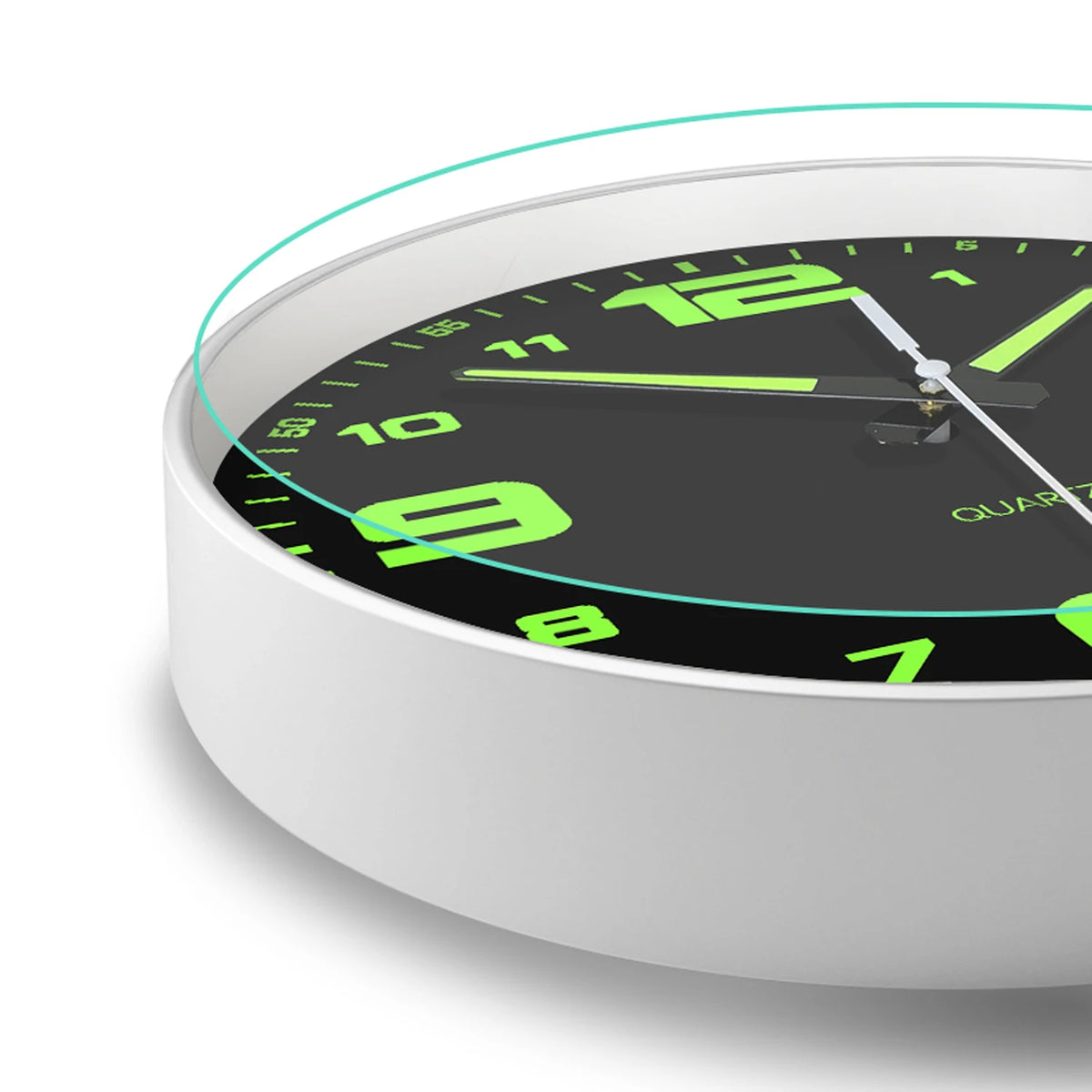 Glow-in-the-Dark Silent Wall Clock for Home Decor
