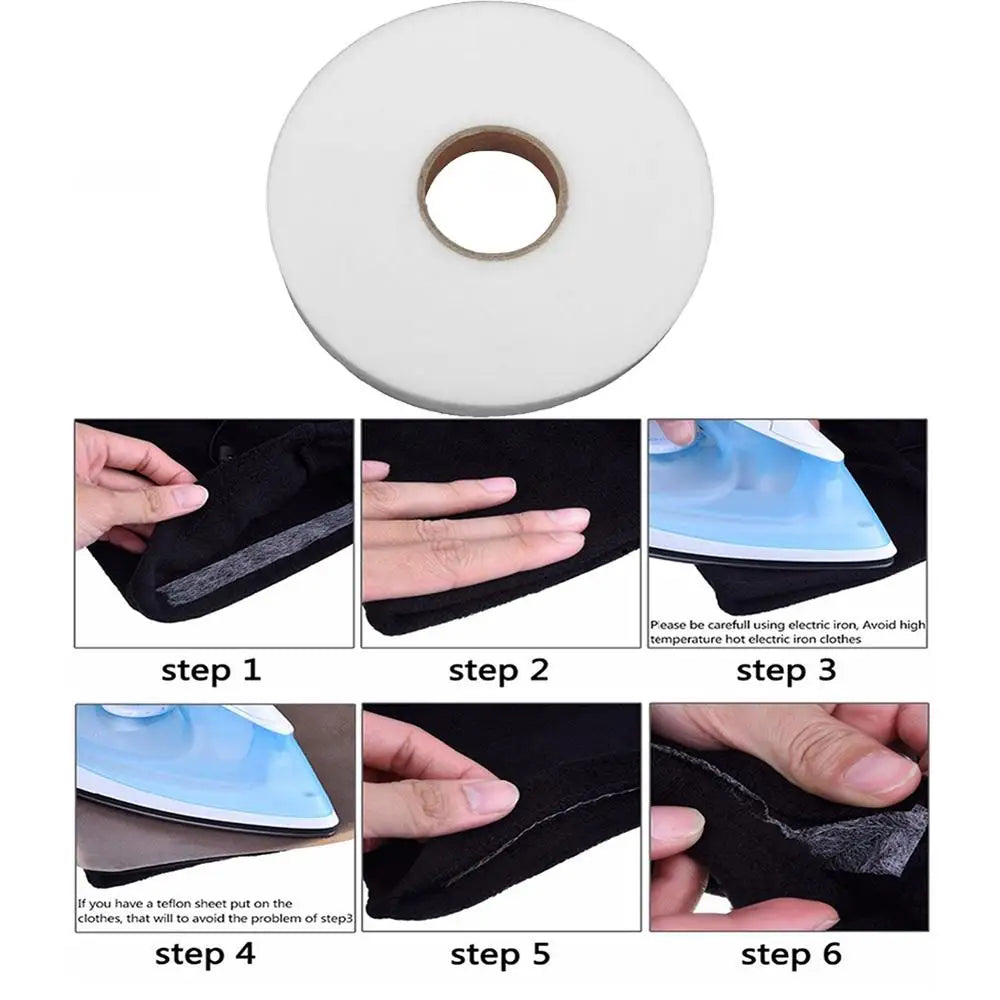 Double-Sided Fusible Adhesive Tape for Sewing and Fabric Bonding