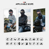 A set of icons showing various activities suitable for the windproof full face balaclava for motorcycle, ski, and outdoor use