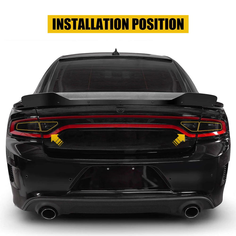 Smoked Tail Light Tint Overlays for Dodge Charger (2015-2022)