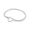 925 Sterling Silver Heart Charm Bracelet