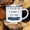 French-Style Enamel Camping Mug