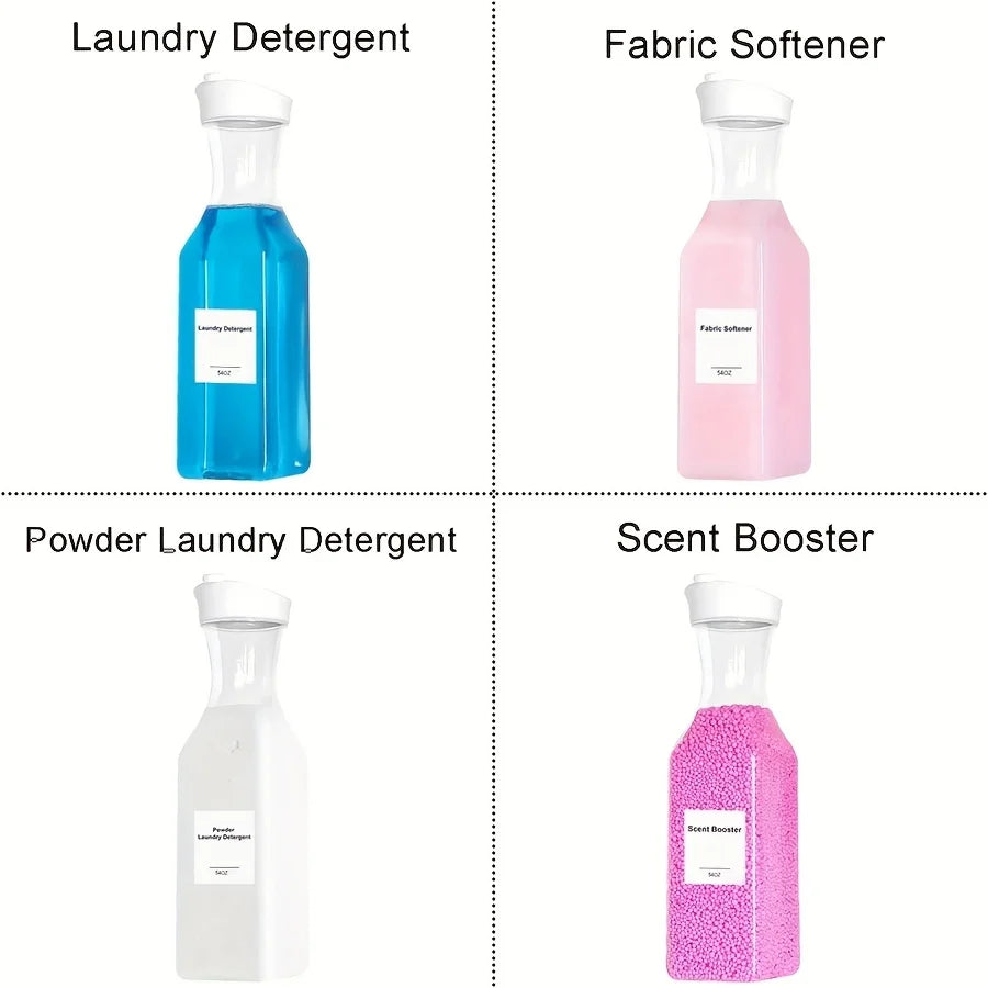 Large-Capacity Laundry Detergent Dispenser with Easy-Pour Spout