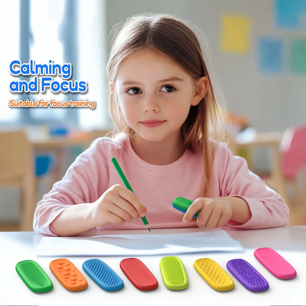 Silicone Sensory Fidget Strip for Anxiety Relief and Focus