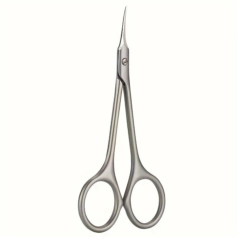 Precision Stainless Steel Cuticle Scissors with Curved Blade