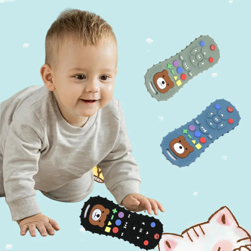 Food-Grade Silicone Remote Control Teether Toy