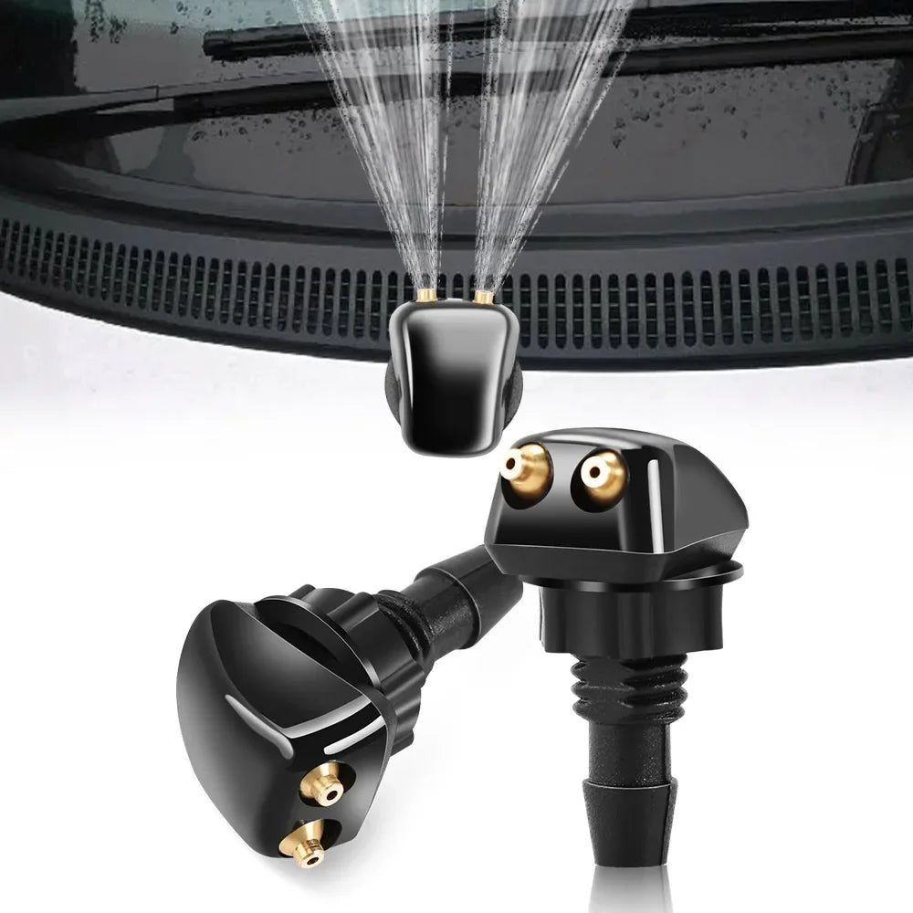 Dual-Outlet Windshield Washer Nozzle Set