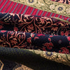 Bohemian Cotton Linen Fabric with Vintage Ethnic Print