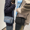 Klassische Denim-Crossbody-Tasche mit verstellbarem Riemen