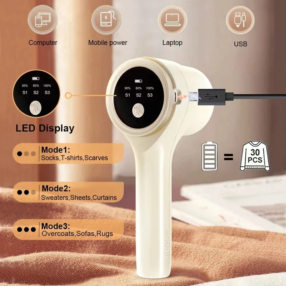 Portable Electric Lint and Hair Ball Remover