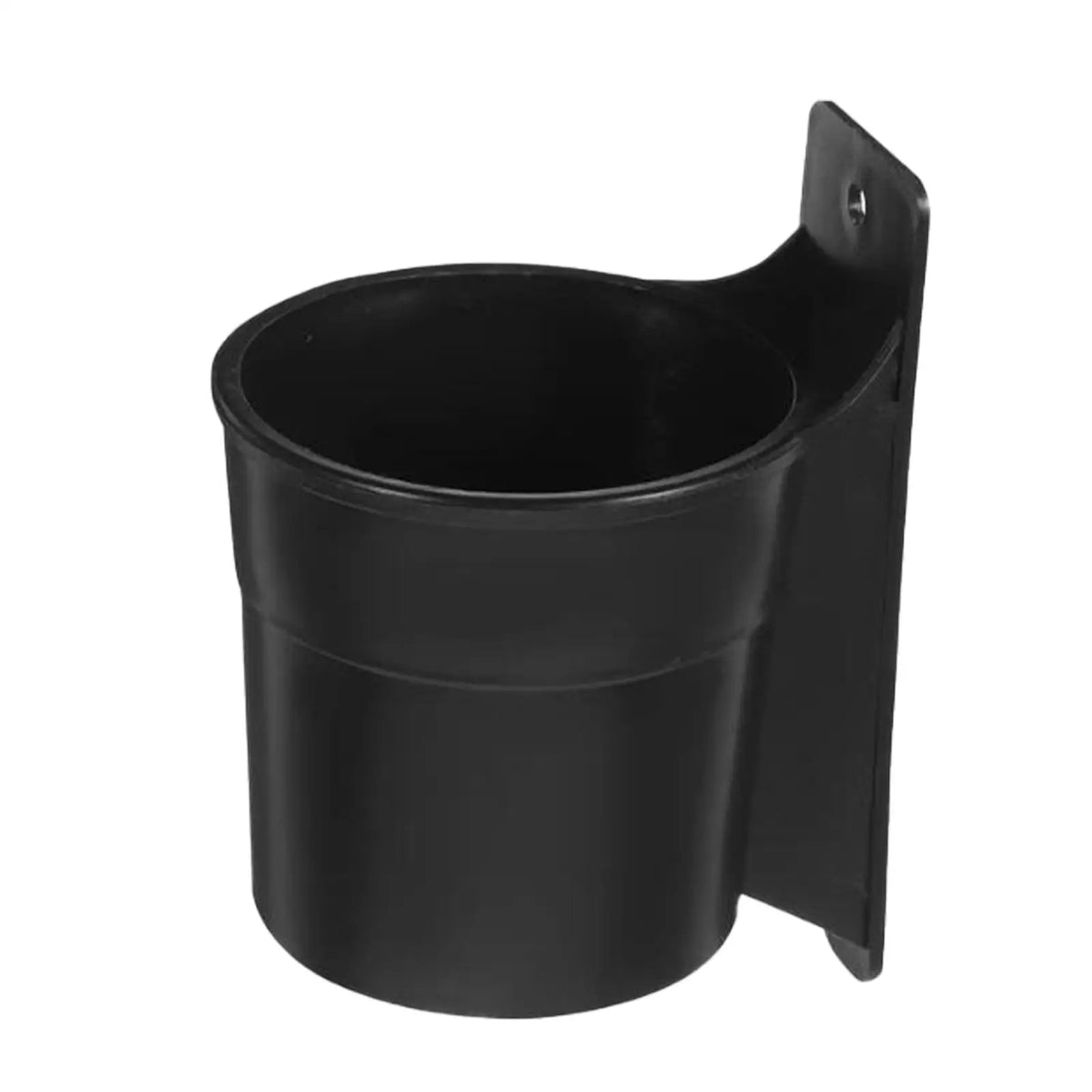 Black universal chair cup holder designed for desks, offices, and homes.