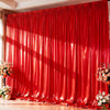 Shimmering Satin Backdrop Curtain Panels