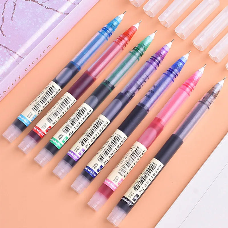 Smooth 0.5mm Gel Pens for School and Office – Set of 6