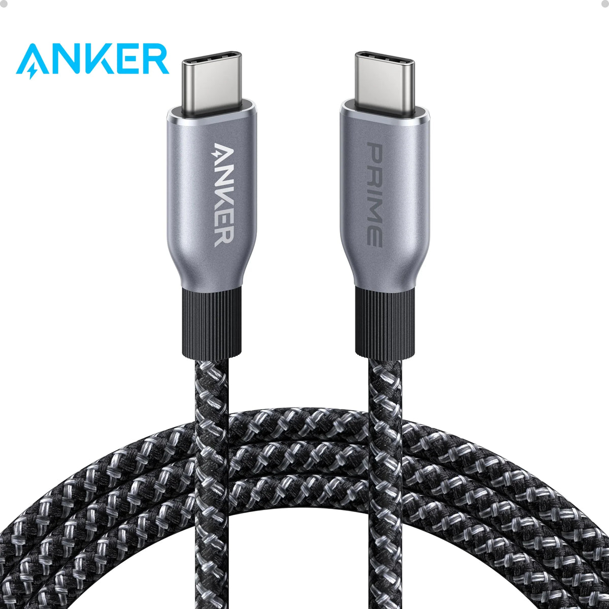 240W USB-C to USB-C Fast Charging Cable (3ft, Braided Nylon)