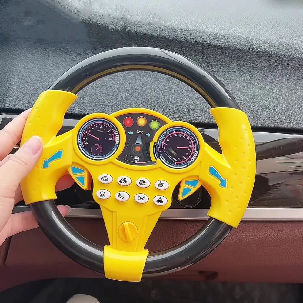 Interactive Toy Steering Wheel with Sound for Kids