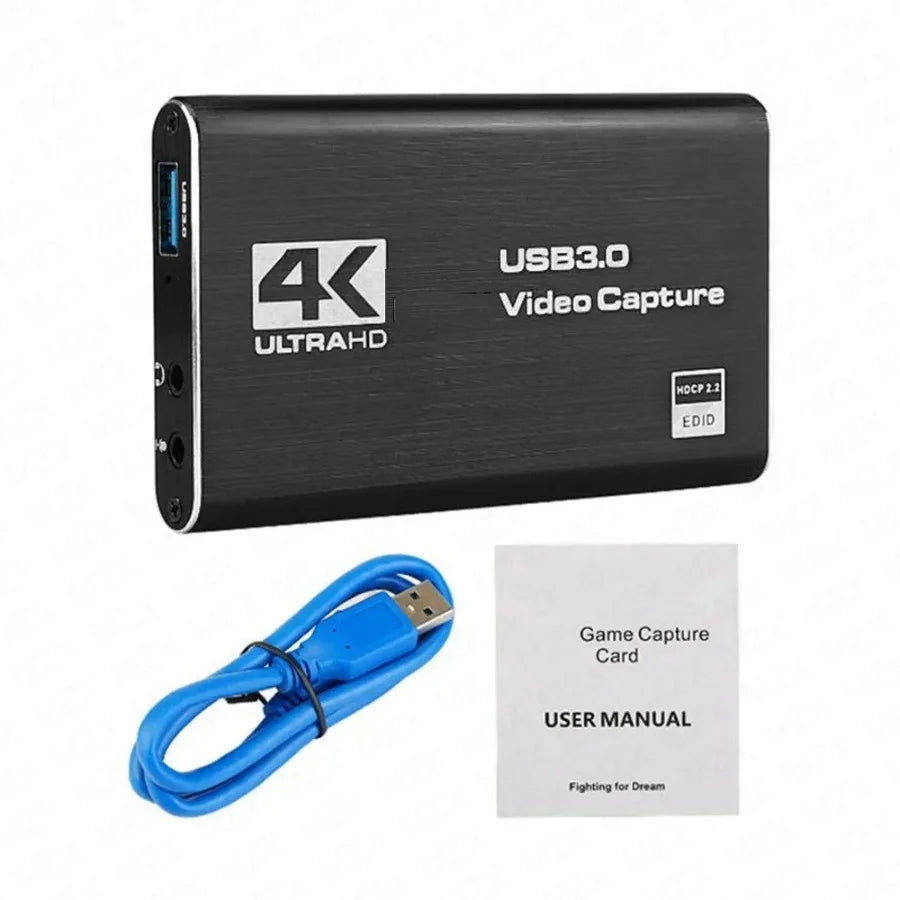4K USB 3.0 HDMI Video Capture Card for Live Streaming & Recording