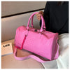 Crocodile Grain Large Capacity Travel Duffle Bag