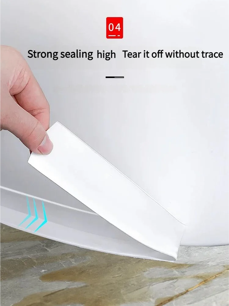 Self-Adhesive Waterproof Caulk Tape for Bathroom & Kitchen Sealing