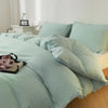 Washed Cotton Duvet Cover – Minimalist Solid Color Bedding
