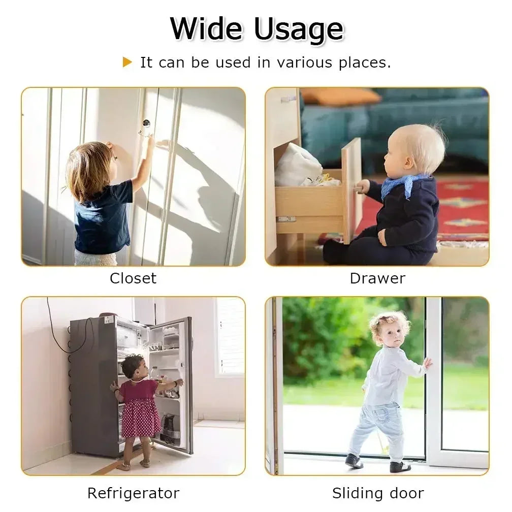 Baby Safety Cabinet Lock with Key or Code