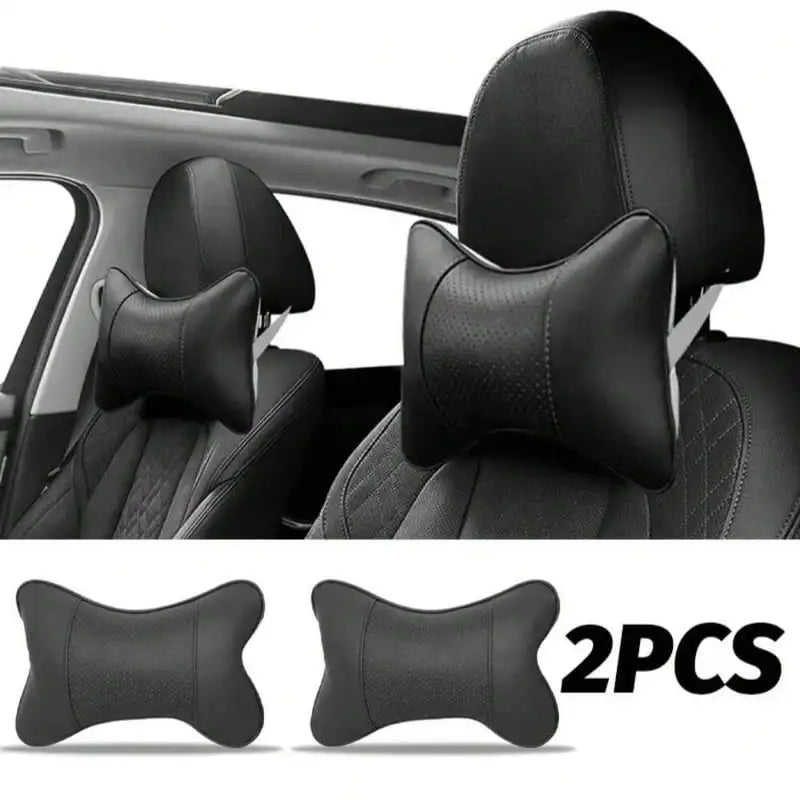 Breathable Mesh Car Headrest with Neck Support Pillow